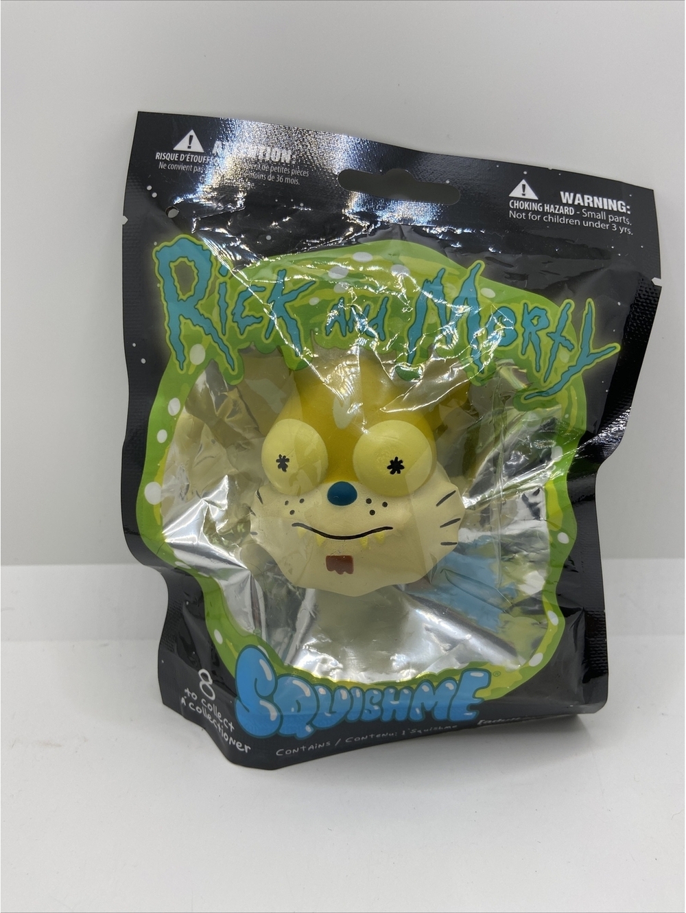 1x RICK AND MORTY SNOWBALL OFFICIAL LICENSED SQUISHME SQUISHY NEW Sealed BAG